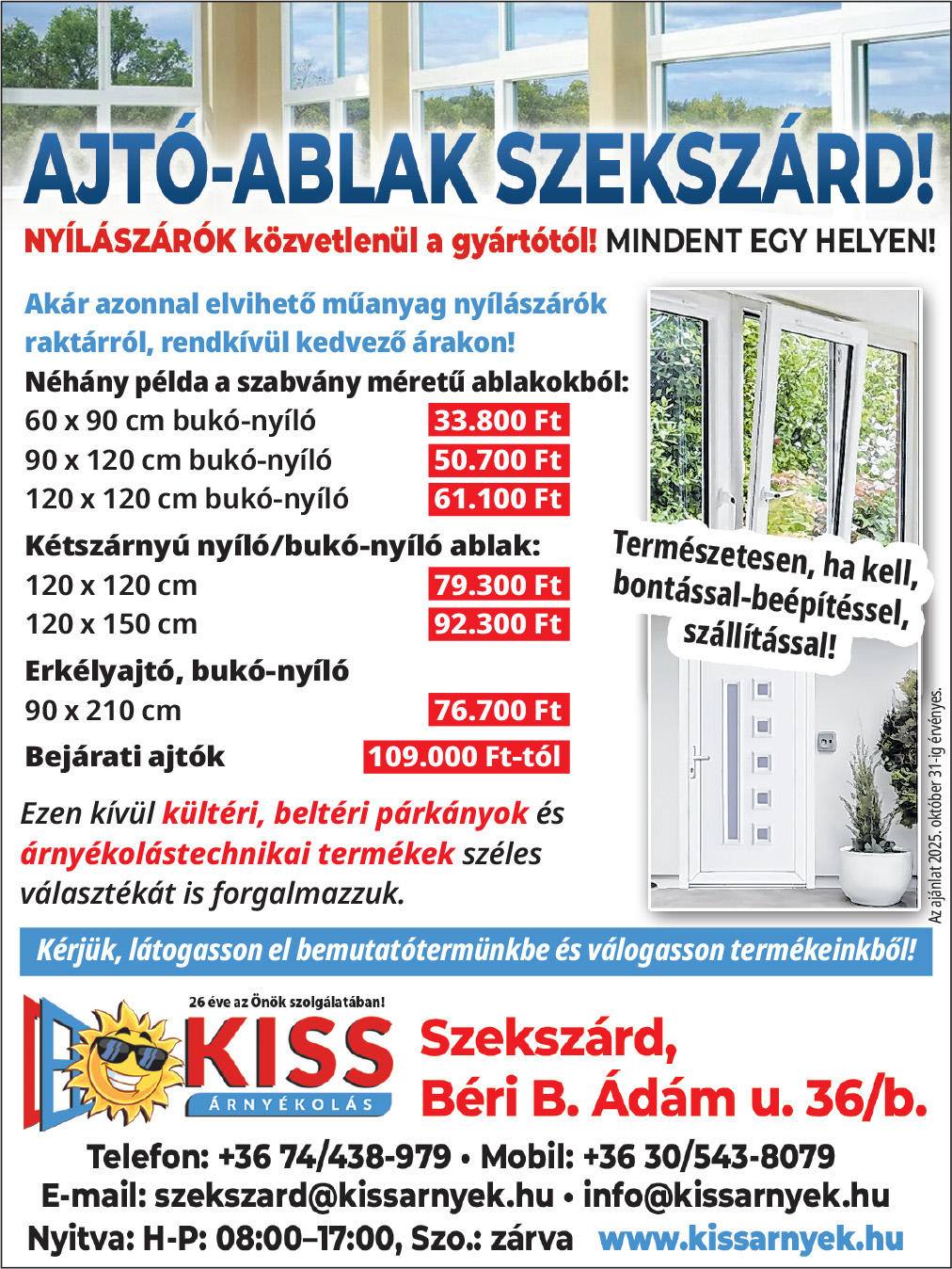 Kiss Árnyékolás